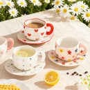 Mug céramique irregulier pincé main style coreen