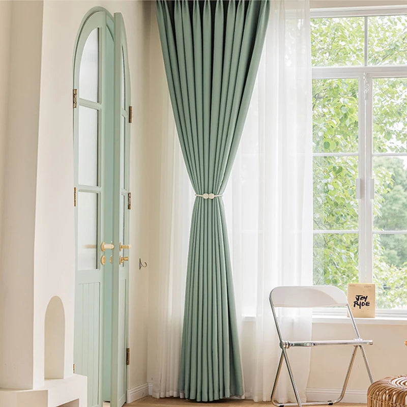 Rideau occultant thermique épais pour salon chambre