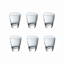Verres shot vintage fond épais 35ml style gravé
