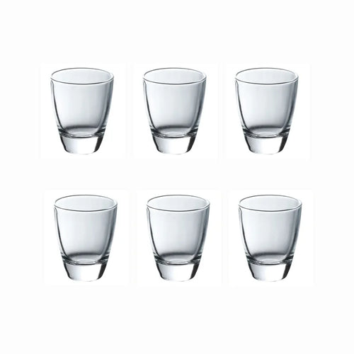 Verres shot vintage fond épais 35ml style gravé