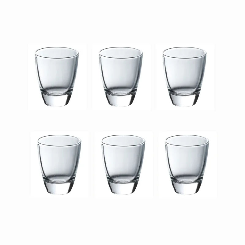 Verres shot vintage fond épais 35ml style gravé