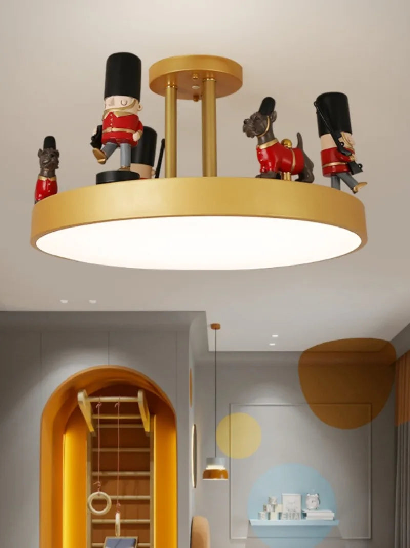 plafonnier led créatif pour enfant design nordique protecteur des yeux - vue 5 sur 7