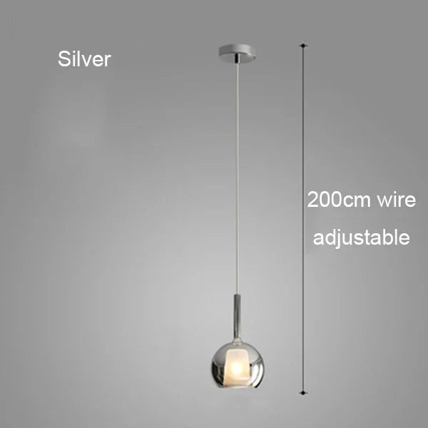 lustre moderne abat-jour en verre pour décoration intérieure - vue 9 sur 15