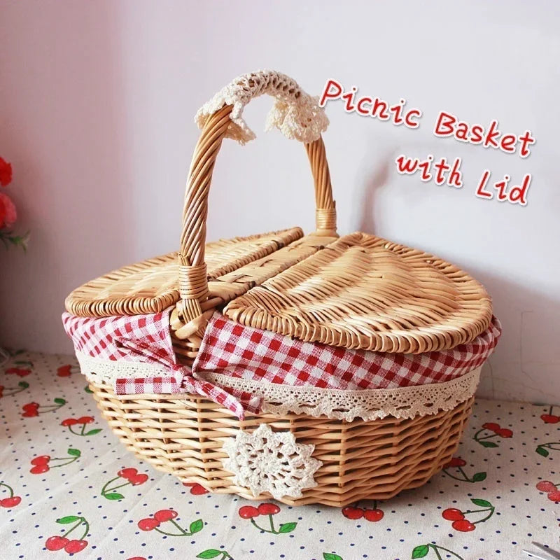 paniers de rangement en osier pratiques et mignons - vue 3 sur 6