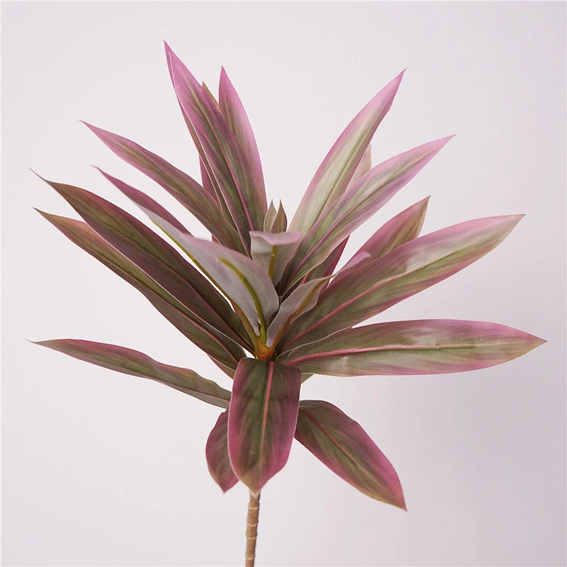 plante tropicale en pot avec palmier et bambou décoratif - vue 10 sur 18
