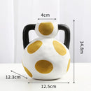 Hand-painted Milk Pot Ceramic Vase, Living Room, Porch, Desktop, Flower Arrangement Container, Homestay Decoration Handicraft