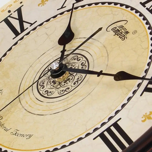 horloge murale rétro silencieuse classique en abs quartz