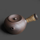 Théière japonaise artisanale grès style rétro kungfu portable