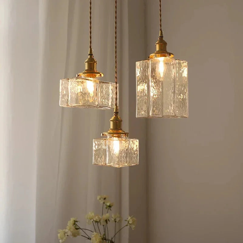 suspension rétro en verre lampe à led créative pour éclairage vintage - vue 3 sur 10