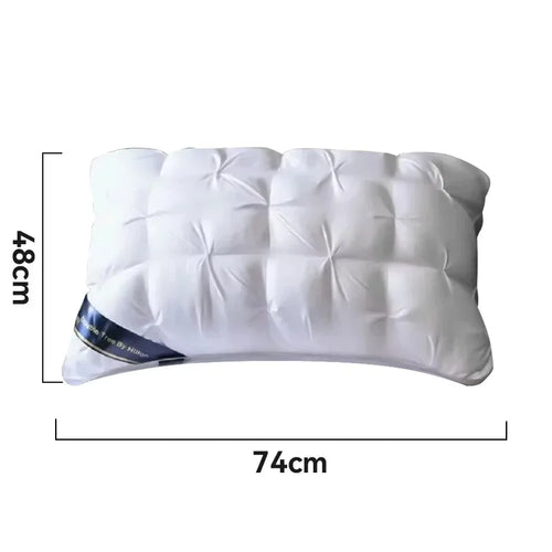 Twisted Flower Bread Feather Velvet Pillow, Five-star Hotel Washable Pillow Core, Adult Cervical Care and Health Pillow - vue 7 sur 7
