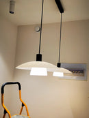 Minimalist Japanese glass chandelier for interior decoration