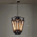 Edison ampoules lumières lustres suspension Art déco Abajur lumières noir moderne grandes lampes de Lustre créatives