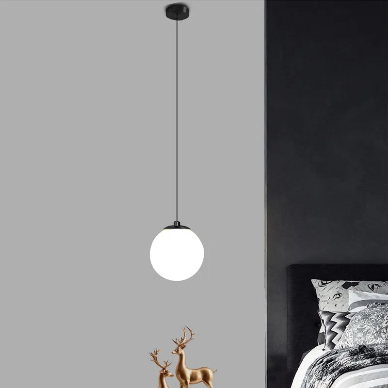 Suspension LED en verre moderne nordique pour salle à manger chambre lustre en or luminaires intérieur Restaurant Bar décor lampe suspendue