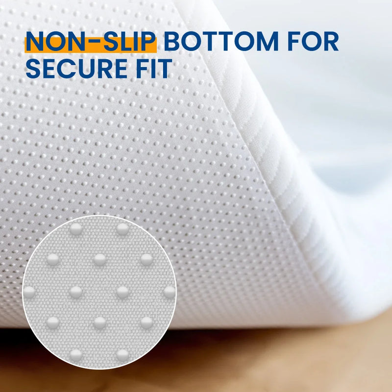 matelas 2 en 1 confortable avec surmatelas et housse lavable