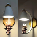 Applique murale nordiques décor à la maison appliques murales pour lecture ange fille chambre lit Led miroir luminaires Loft industriel Luminaria