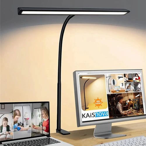 lampe de bureau led pliable à clip protection des yeux 3 modes 10 intensités - vue 11 sur 10
