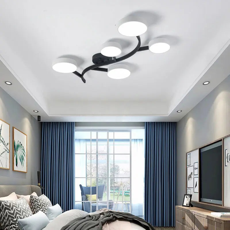 plafonnier led design moderne pour éclairage intérieur élégant - vue 4 sur 17
