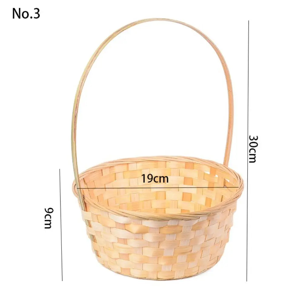 panier de rangement fait main en rotin multifonction pour cuisine ou fleurs - vue 12 sur 12