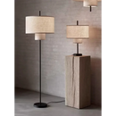 Modern minimalist LED fabric floor lamp with Chinese Nordic style