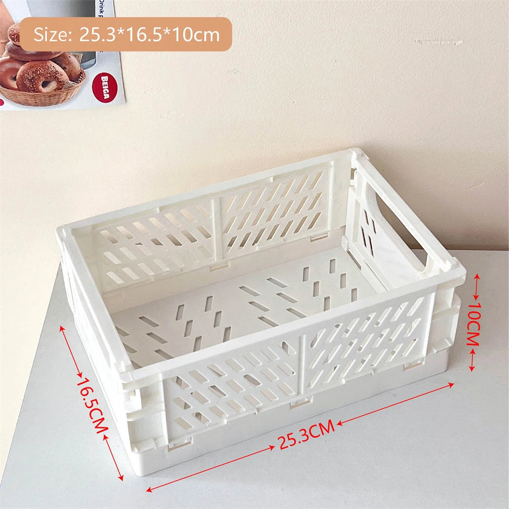panier pliable empilable pour rangement maquillage bijoux jouets - vue 13 sur 19