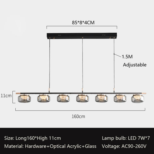 lustre minimaliste italien haut de gamme pour éclairage moderne - vue 11 sur 12