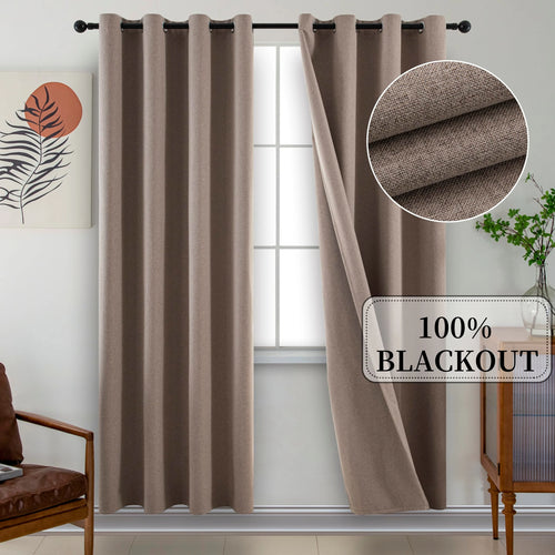 Rideau occultant sur mesure isolant phonique salon chambre - vue 2 sur 10