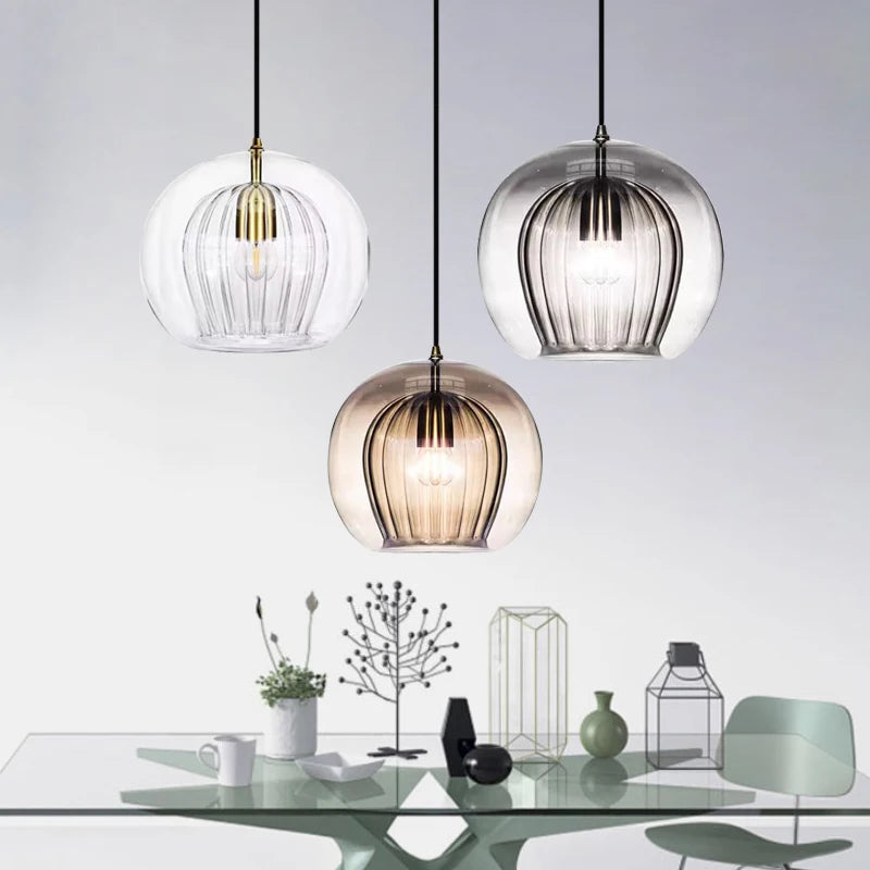 suspension en verre moderne pour décoration intérieure élégante - vue 3 sur 15