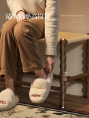 Creative Gourd Stool, French Woven Solid Wood Stool, Household Shoe Changing Stool, Living Room Sofa Side Shelf