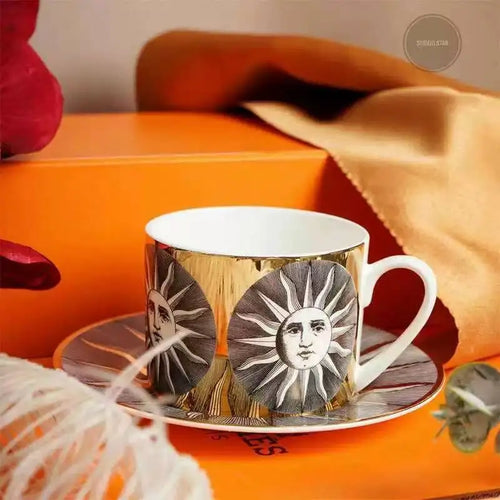 Service à thé vintage céramique avec plateau fleuri