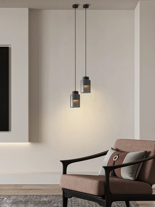 suspension moderne en cuivre pour éclairage créatif luxe - vue 2 sur 8