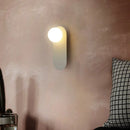 Minimalist nordic LED glass wall light in orange
