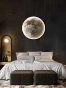 Modern moon wall light minimalist decorative LED lamp