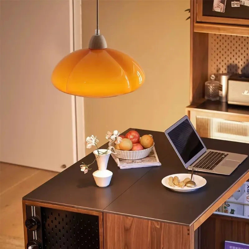 Suspension LED en forme de citrouille - vue 6 sur 9