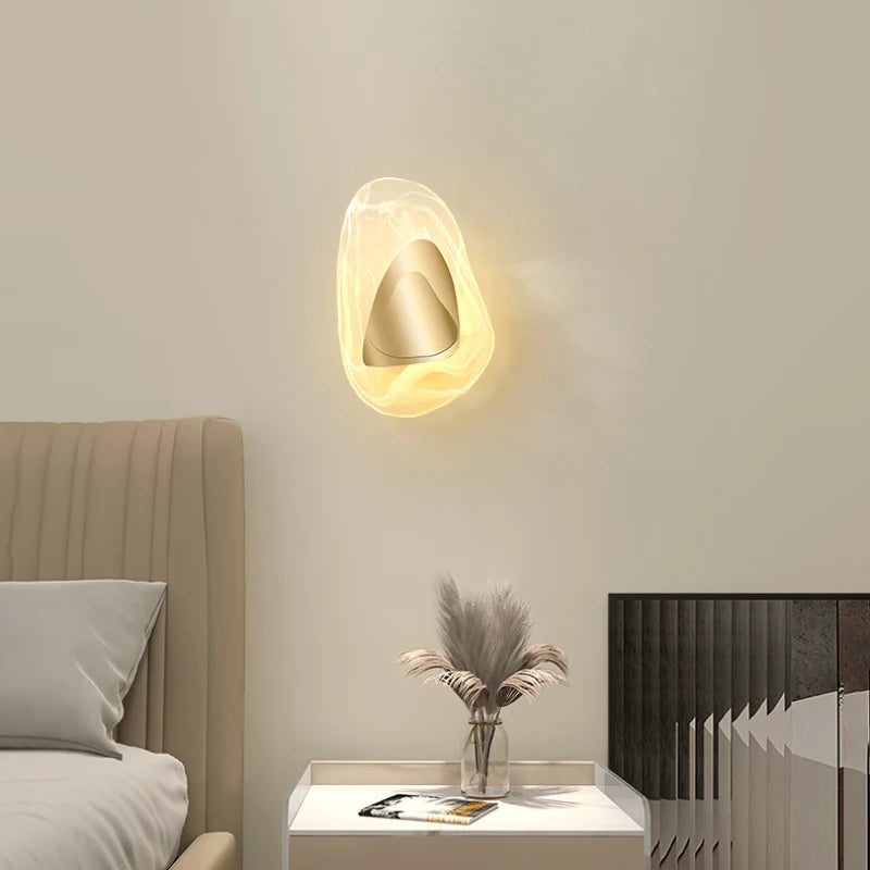 applique murale en verre transparent design moderne pour décoration intérieure - vue 3 sur 8