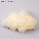 applique murale led nuage en imitation soie décorative pour enfants