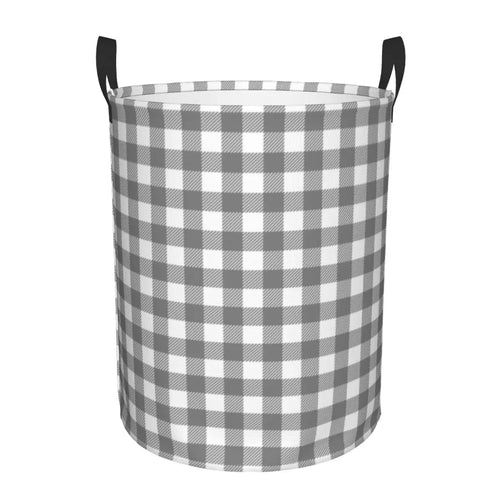 panier à linge pliable personnalisé à damier géométrique pour enfant