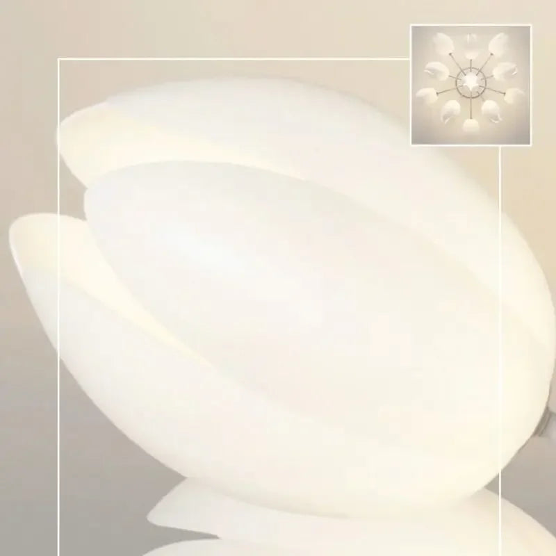 lustre moderne à led en fleurs de lys pour intérieur décoratif - vue 5 sur 10