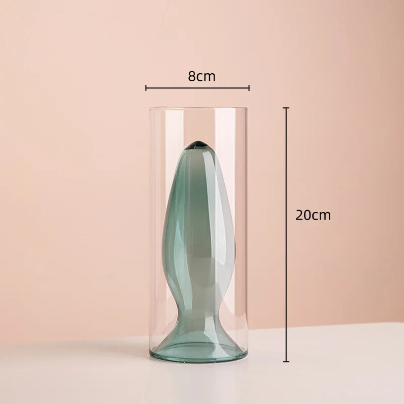 vase en verre teinté pour terrarium et décoration florale - vue 13 sur 18