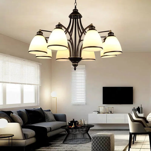 lustre rétro pour une ambiance campagnarde chaleureuse - vue 5 sur 19