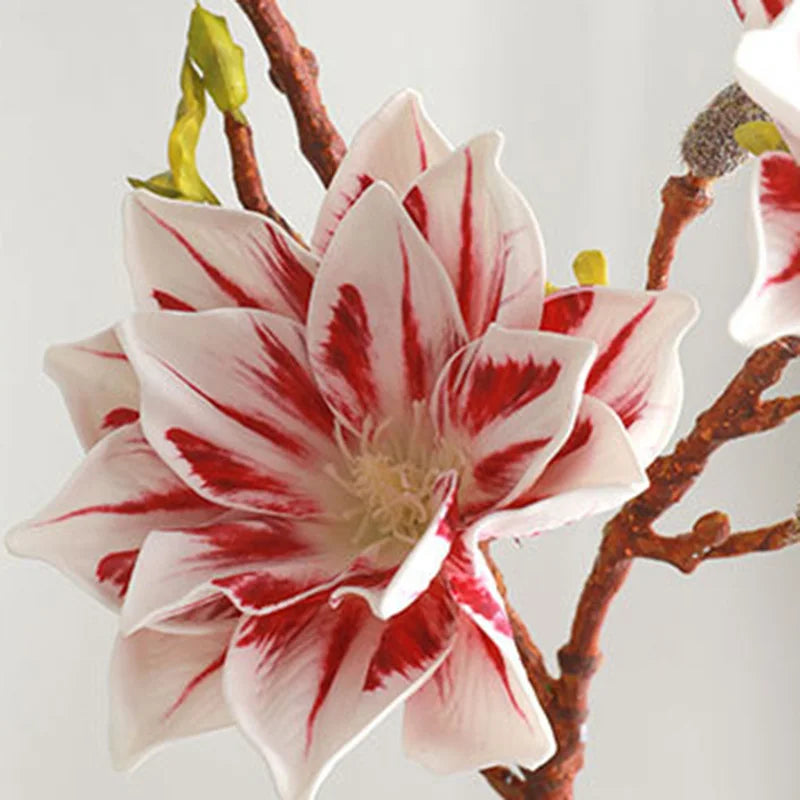 fleurs artificielles décoratives style zen avec magnolia - vue 11 sur 12