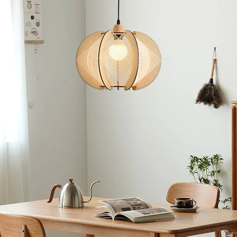 suspension en tissu bois pour magasin et hôtel