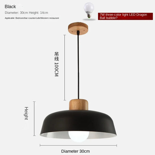 Modern nordic style personalised pendant chandelier for kitchen bar study bedroom minimalist decor - vue 4 sur 12