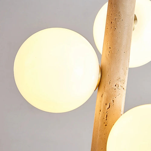 lustre en pierre rétro pour décoration intérieure élégante - vue 6 sur 8