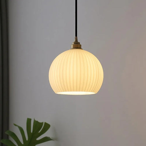 Suspension LED en cuivre rétro - vue 4 sur 12