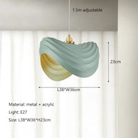 Nordic minimalist wabi sabi LED chandelier for restaurant or bar