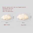 applique murale led nuage en imitation soie décorative pour enfants