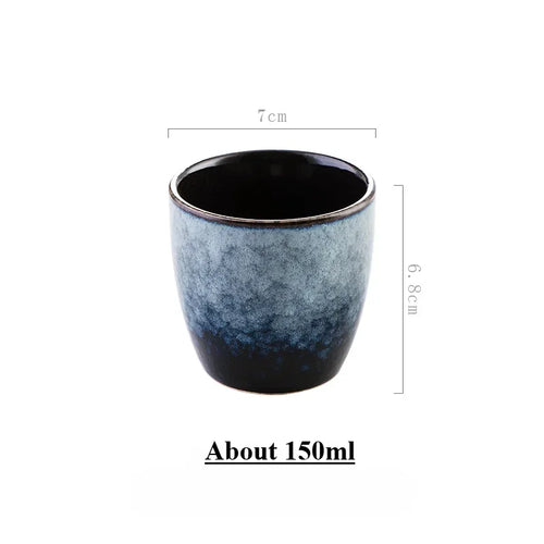 Tasse à thé japonaise en grès style minimaliste