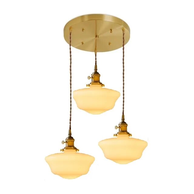 Suspension LED en verre blanc laiteux - vue 18 sur 30
