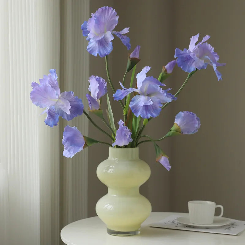 Realistic artificial iris flowers for decoration and floral arrangements - vue 4 sur 9