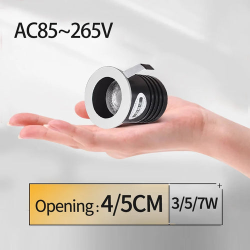 plafonnier mini projecteur encastré anti éblouissant pour intérieur